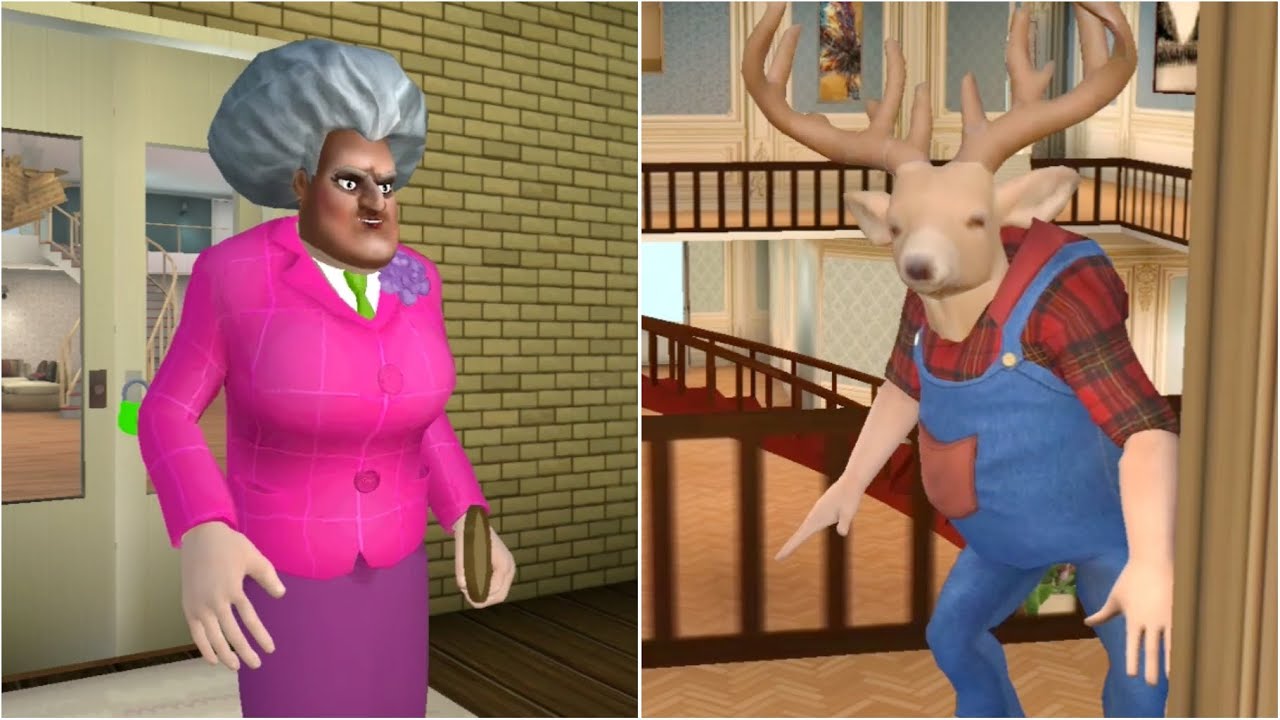 Scary Teacher Superglued Prank VS Scary Stranger Un-Bear-Able Prank
