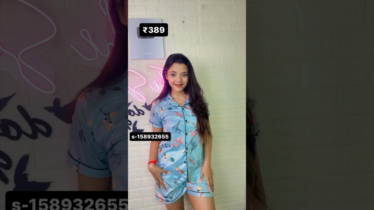 Meesho Night wear under ₹400😍❤️ #nightwear #nightsuit #meesho #meeshohaul #sumedhafam #thesumedha