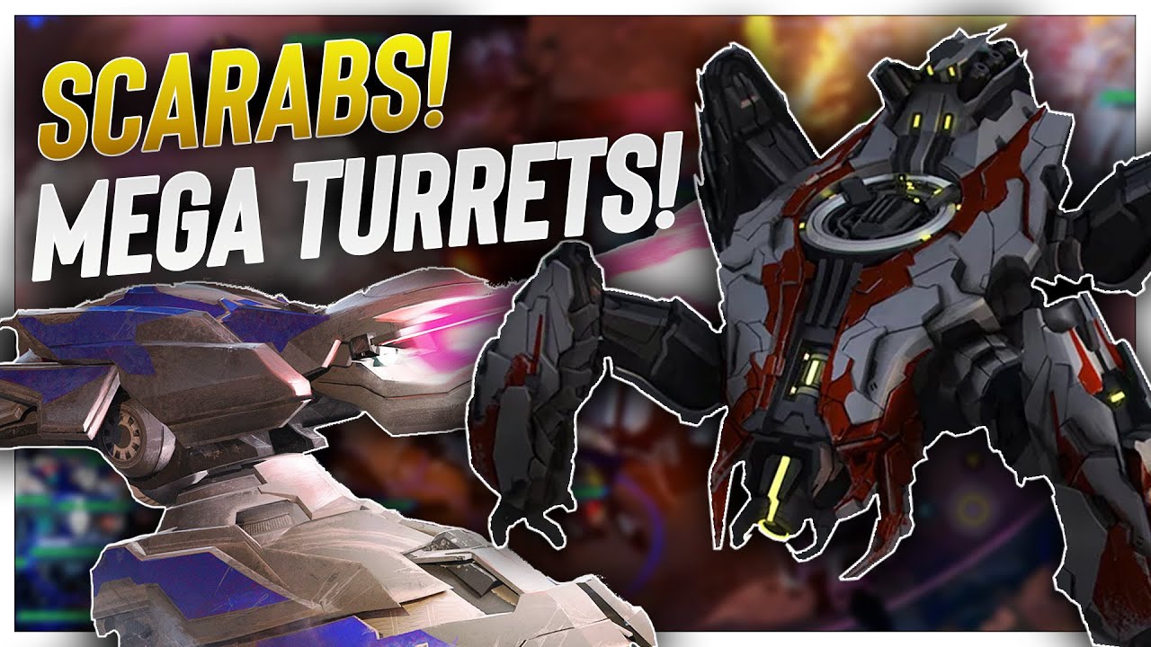 Super Turtling with Mega Turrets and Scarabs in Halo Wars 2!