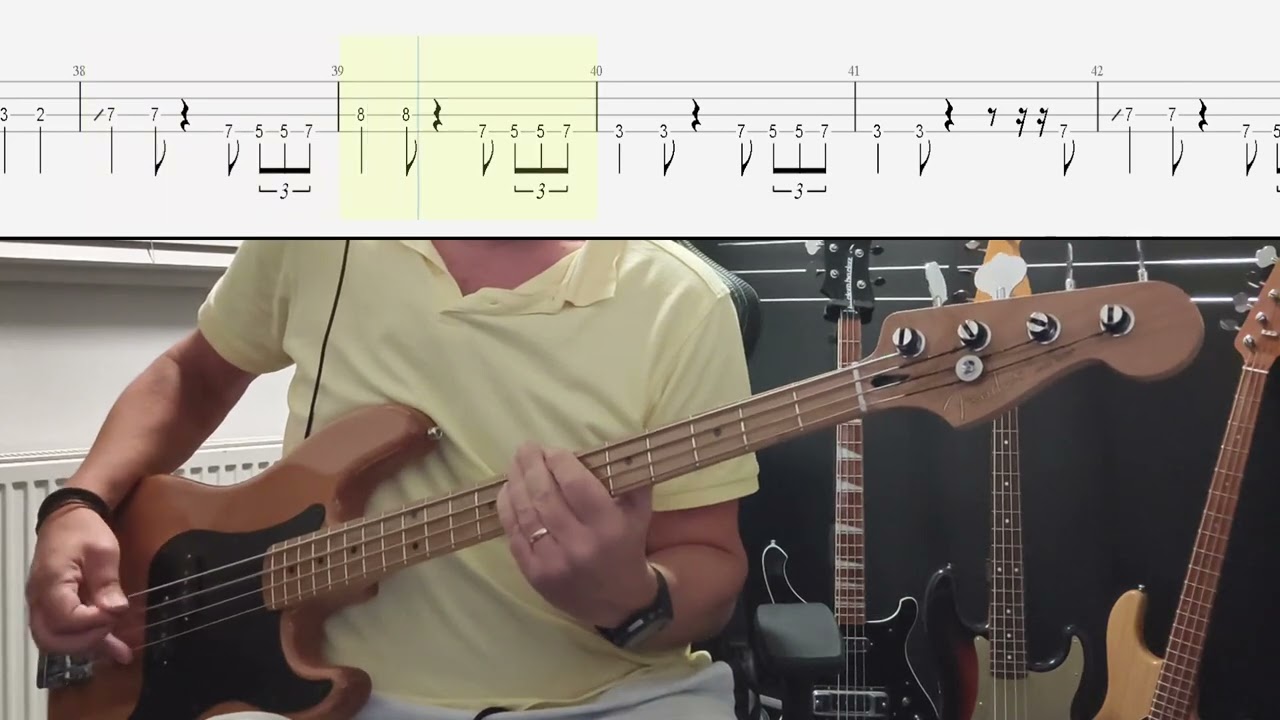 The Clash - London Calling Bass Cover With TAB (Original Bass Track Removed)