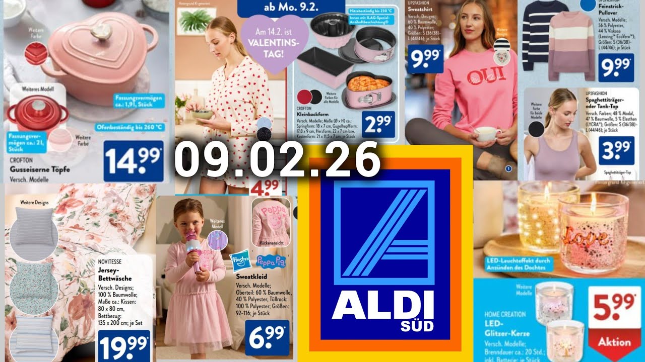✨ Aldi PROSPEKT ANGEBOTE Ab Mo. 09.02.26 | ANGEBOTE DER WOCHE 🛒 #aldisüd #aldi