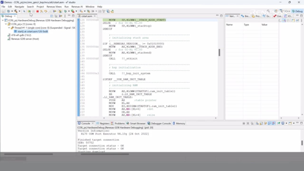 e² studio Quick Start Guide (3/3) - Build and Debug for RL78