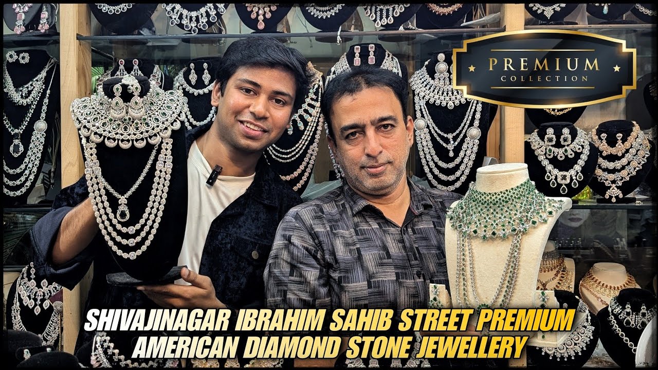 Shivajinagar commercial Street premium American Diamond stone jewellery in Plazzo Retail Mall