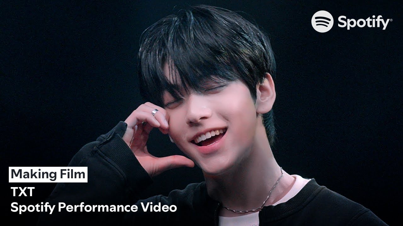 [CC] TXT 'Upside Down Kiss' Behind The Scenes | Spotify Performance Video