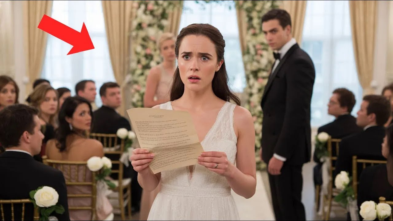 Kurz bevor sie ‚Ja‘ sagte, fand die Braut einen Brief – und verließ die Hochzeit!