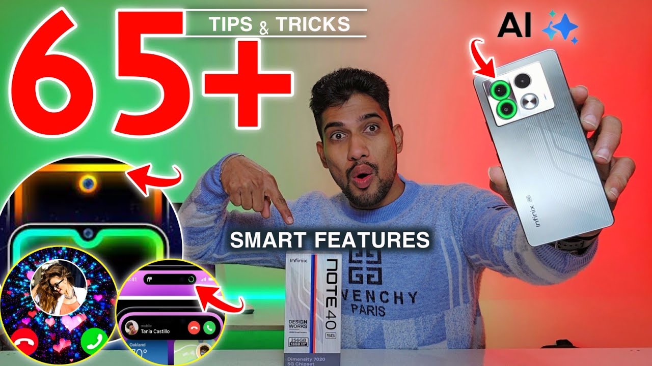Infinix Note 40 Tips & Tricks | Infinix Note 40 5G Tips and Tricks | Top 65+ Hidden Features✨️