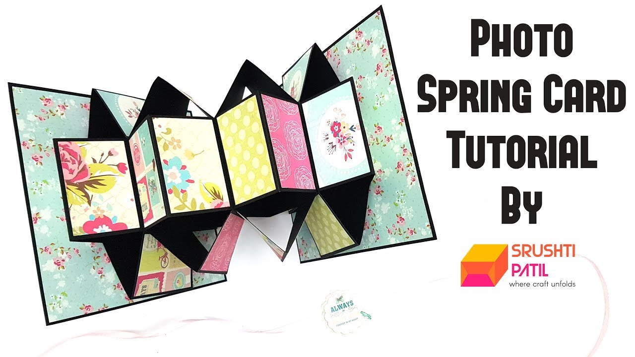 Photo Spring Card Tutorial by Srushti Patil | 5 Minutes Rakhi Card | Easy To Make Rakshabandhan Card