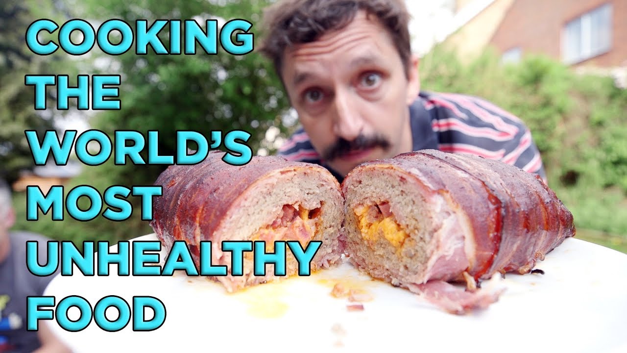 The Most Unhealthy Food In The World? Smoking a British BBQ Sausage and Bacon Fatty