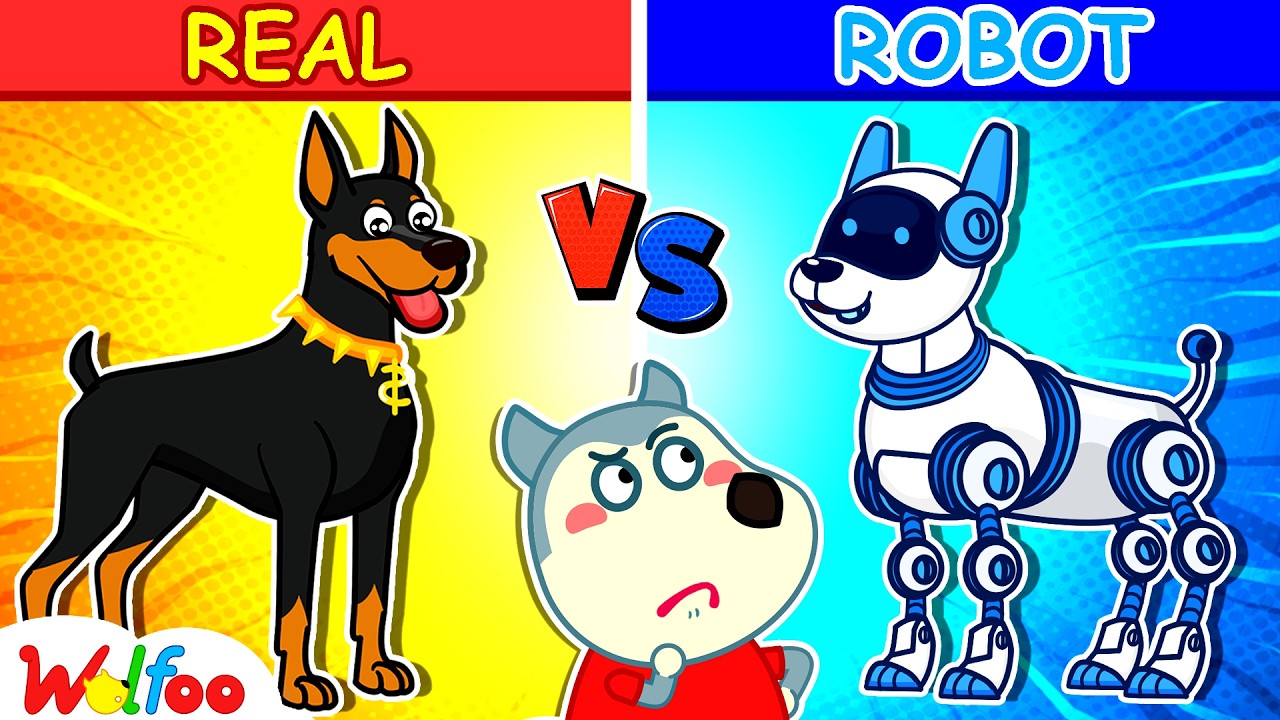 NEW: Robo Pets vs Real Pets! Which Puppy is Better? | Cartoon for Kids | Wolfoo Channel