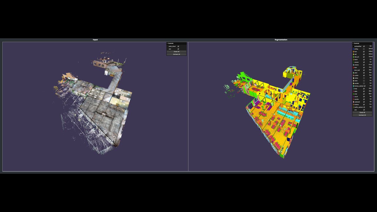 Web portal for point clouds semantic segmentation