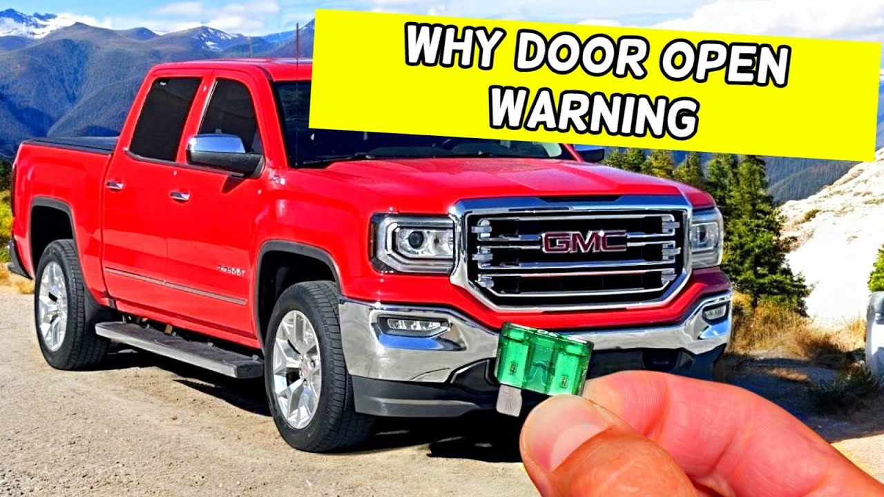 ПОЧЕМУ ПРЕДУПРЕЖДЕНИЕ ОТКРЫТОЙ ДВЕРИ GMC SIERRA ПРИ ЗАКРЫТОЙ ДВЕРИ 2014 2015 2016 2017 2018 2019