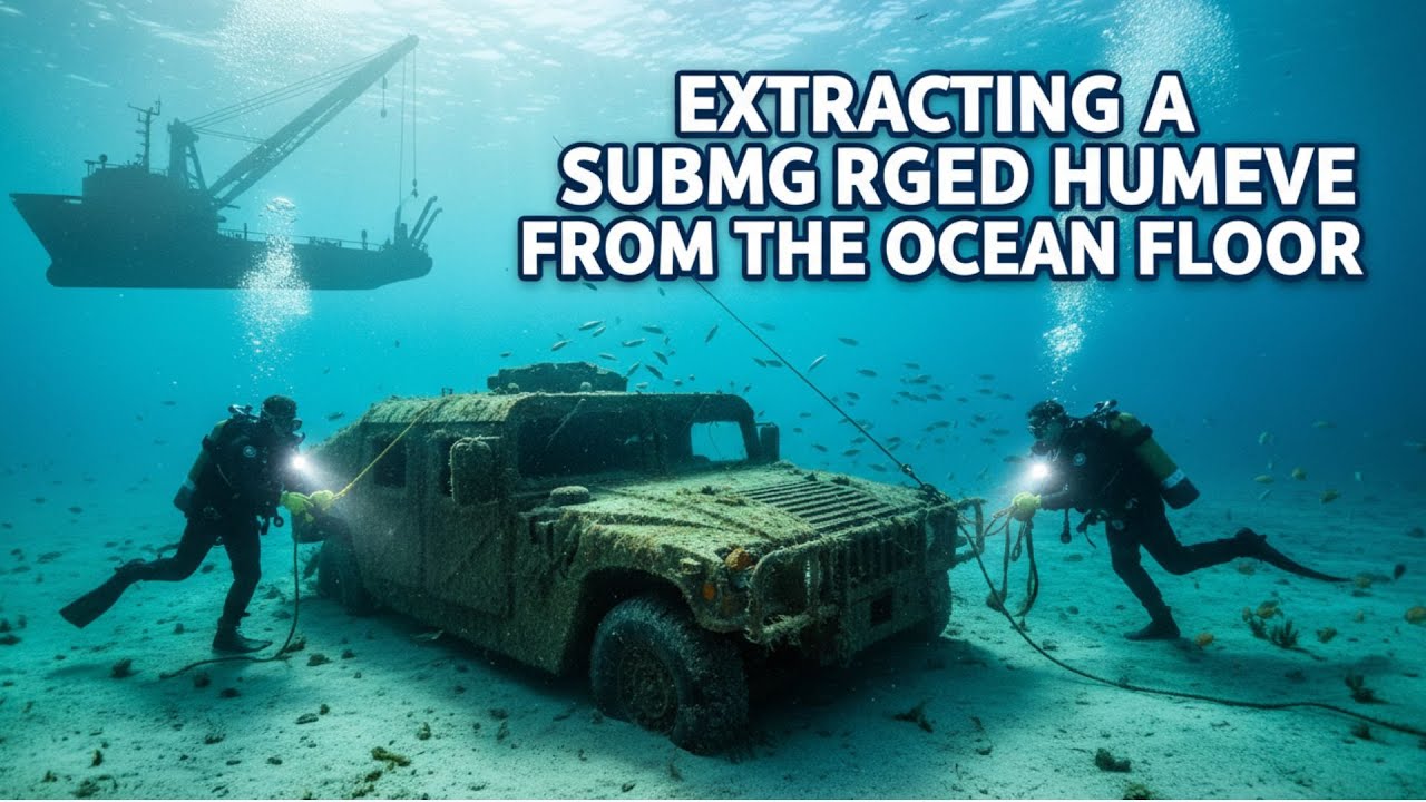 Extracting a Submerged Humvee from the Ocean Floor | Deep Sea Salvage