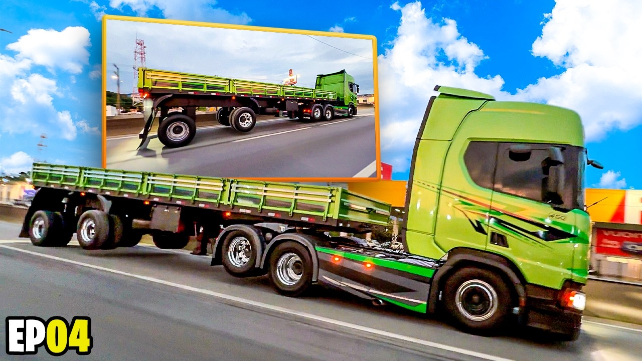 FILMEI MEU CAMINHÃO PASSANDO NA BR E CHOREI 😭 SCANIA NTG 450 NA PISTA