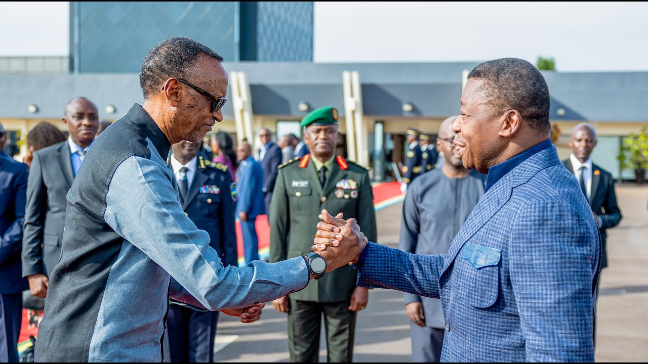President Kagame welcomes President Faure Essozimna Gnassingb&eacute; of the Republic of Togo