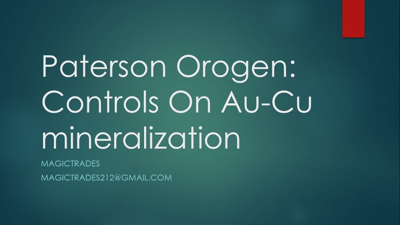 The Paterson Project: Havieron, Telfer And Au-Cu Mineralization Model