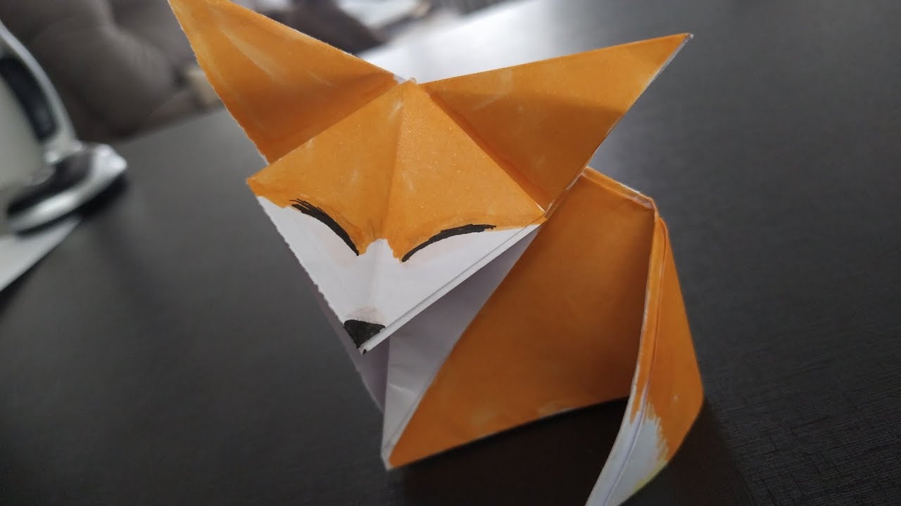 5°anos - Origami Raposa 🦊 - Aula do dia 03/09
