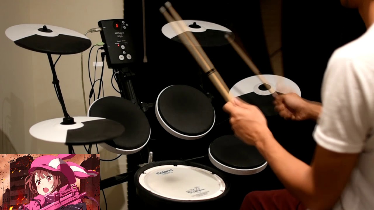 Sword Art Online Alternative: Gun Gale Online OP Full -【Ryuusei (流星)】by Eir Aoi - Drum Cover