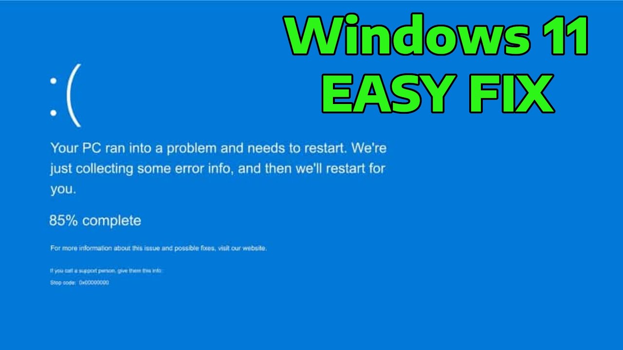 How To Fix Fatal Error Blue Screen of Death in Windows