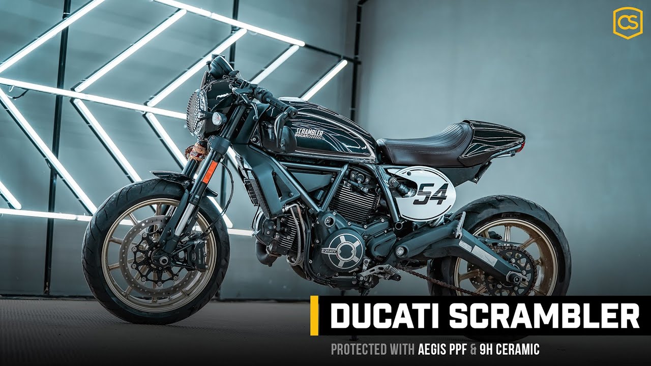 Ducati Scrambler | AEGIS PPF & CrystalShield Ceramic Coating | Carzspa Bhubaneswar