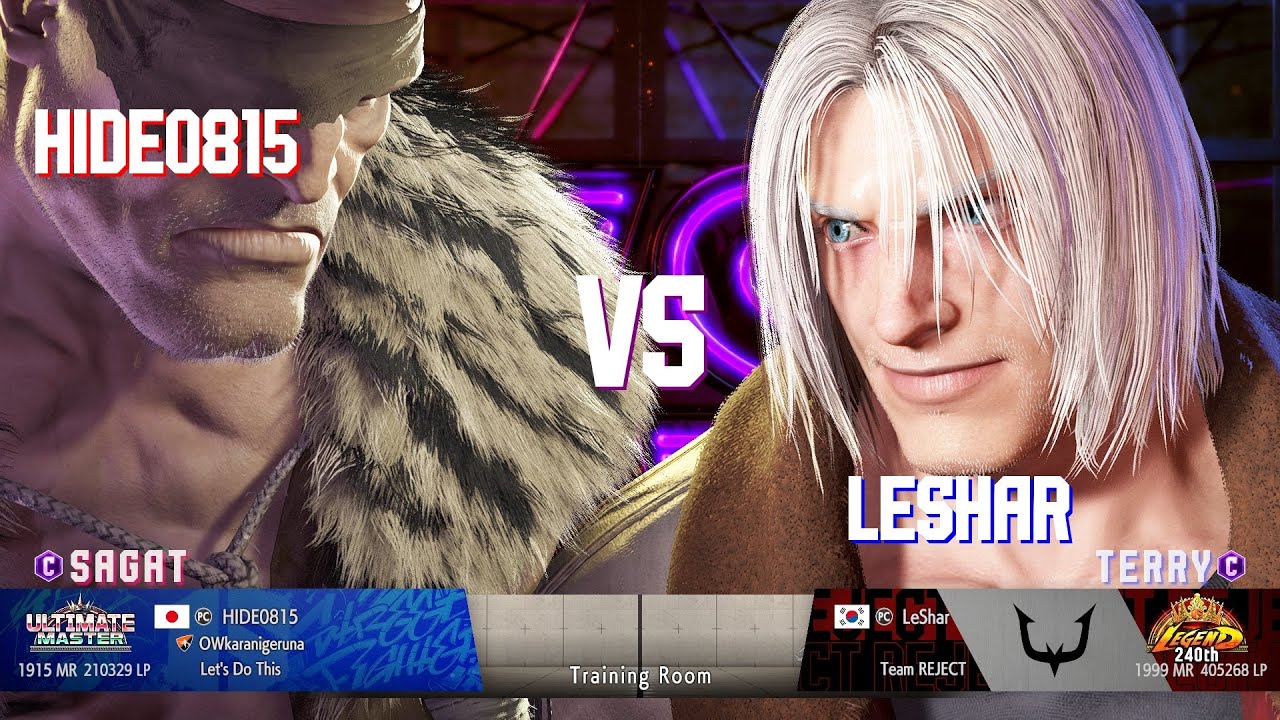 SF6 HIDE0815 (Sagat Classic) Vs leshar (Terry Classic)