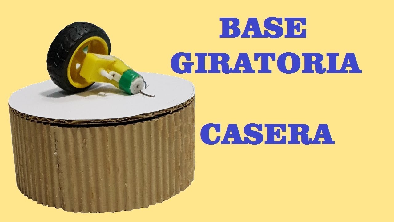 Como Hacer una Base giratoria de Carton