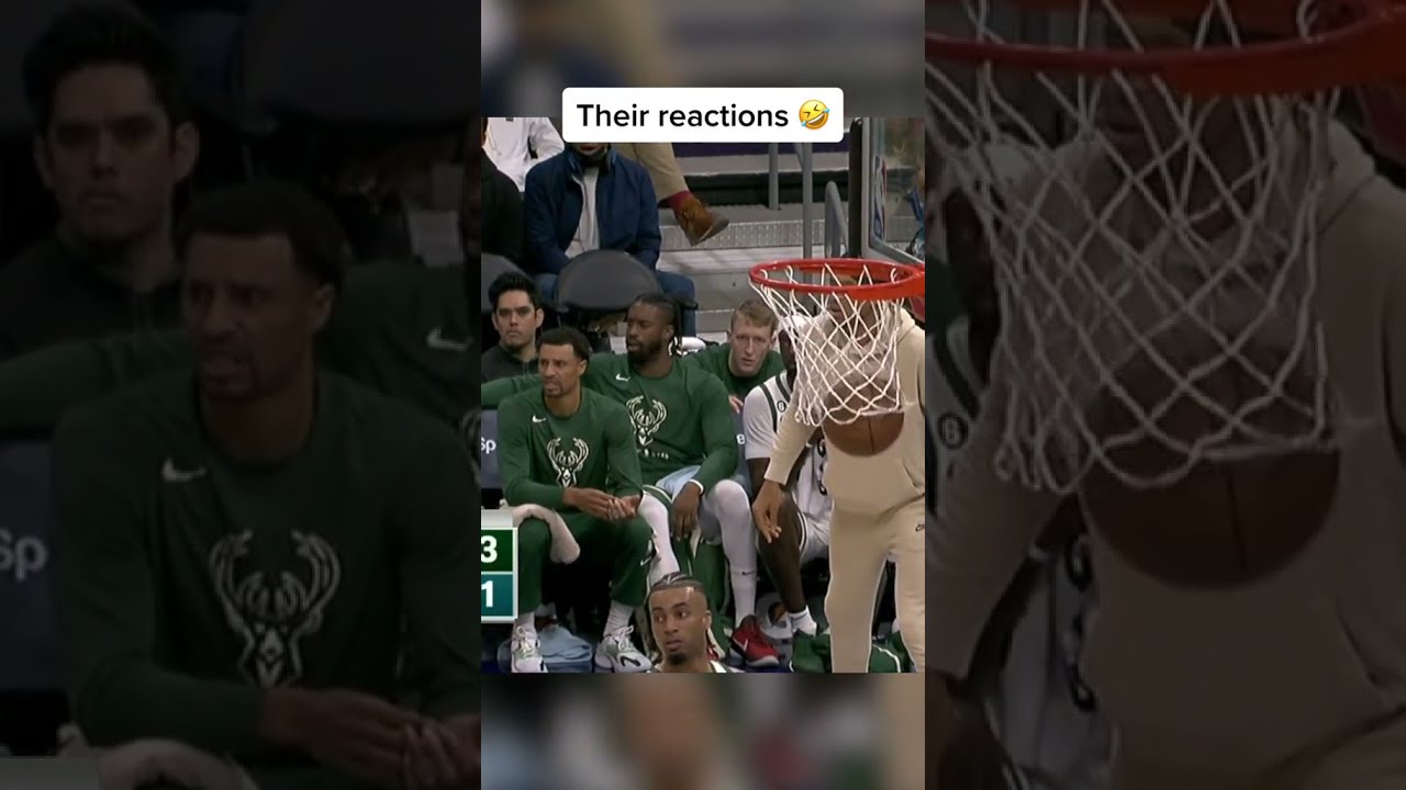 The Bucks couldn&rsquo;t believe Plumlee's left-handed shot 😂