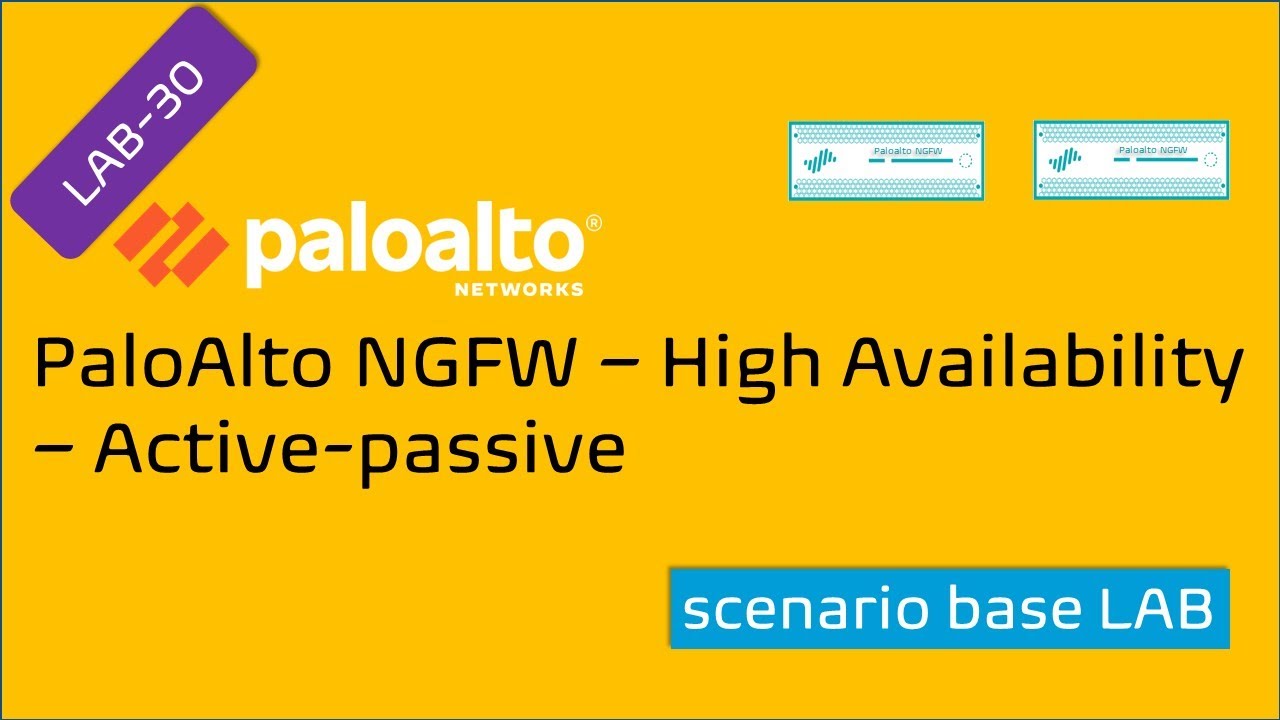 PaloAlto Практикум || LAB-30 Часть 1|| Конфигурация активной-пассивной системы высокой доступности