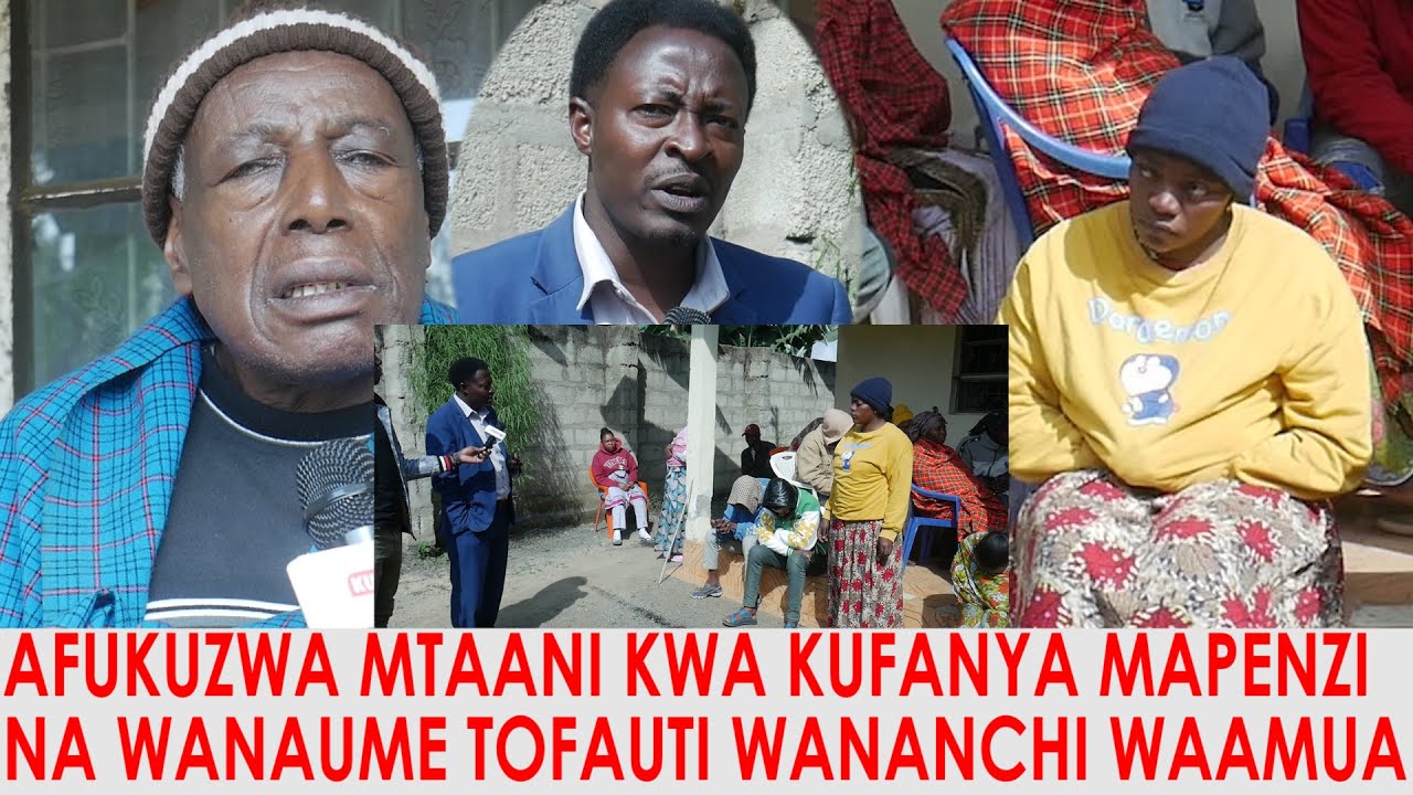 AFUKUZWA NA WANANCHI KWA TUHUMA ZA KUFANYA MAPENZI NA WANAUME KWA MAKUNDI HUKU WAKILA MIRUNGI