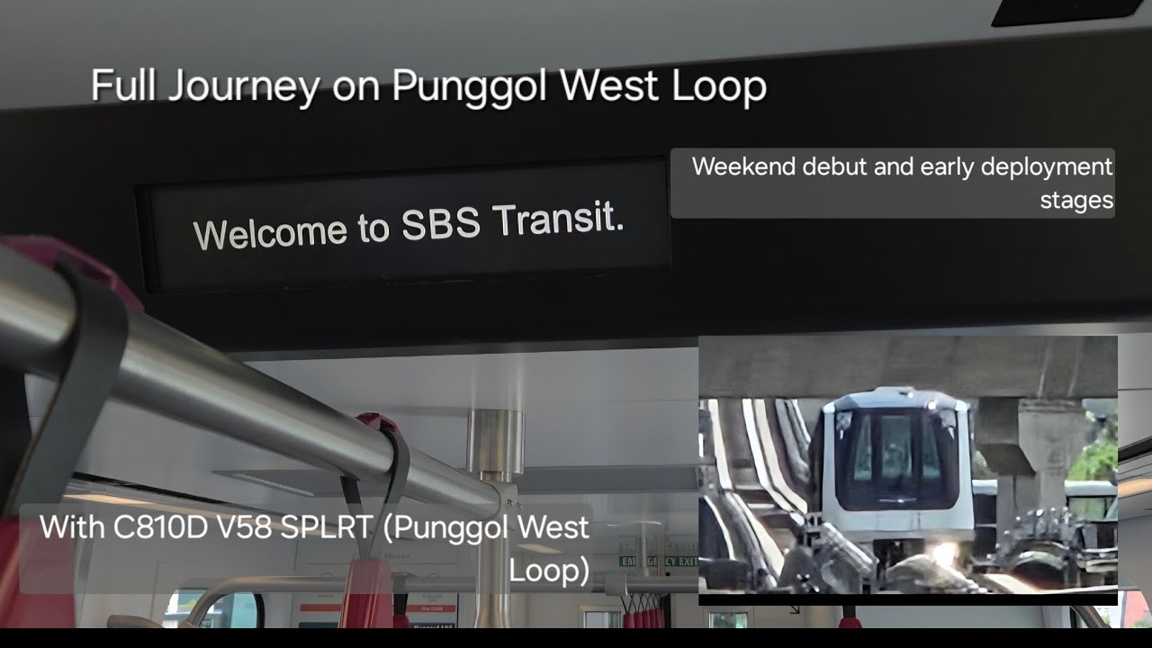 (Early deployment stages/Weekend debut)[SBST] C810D V58 SPLRT (Punggol West Loop) Full Journey