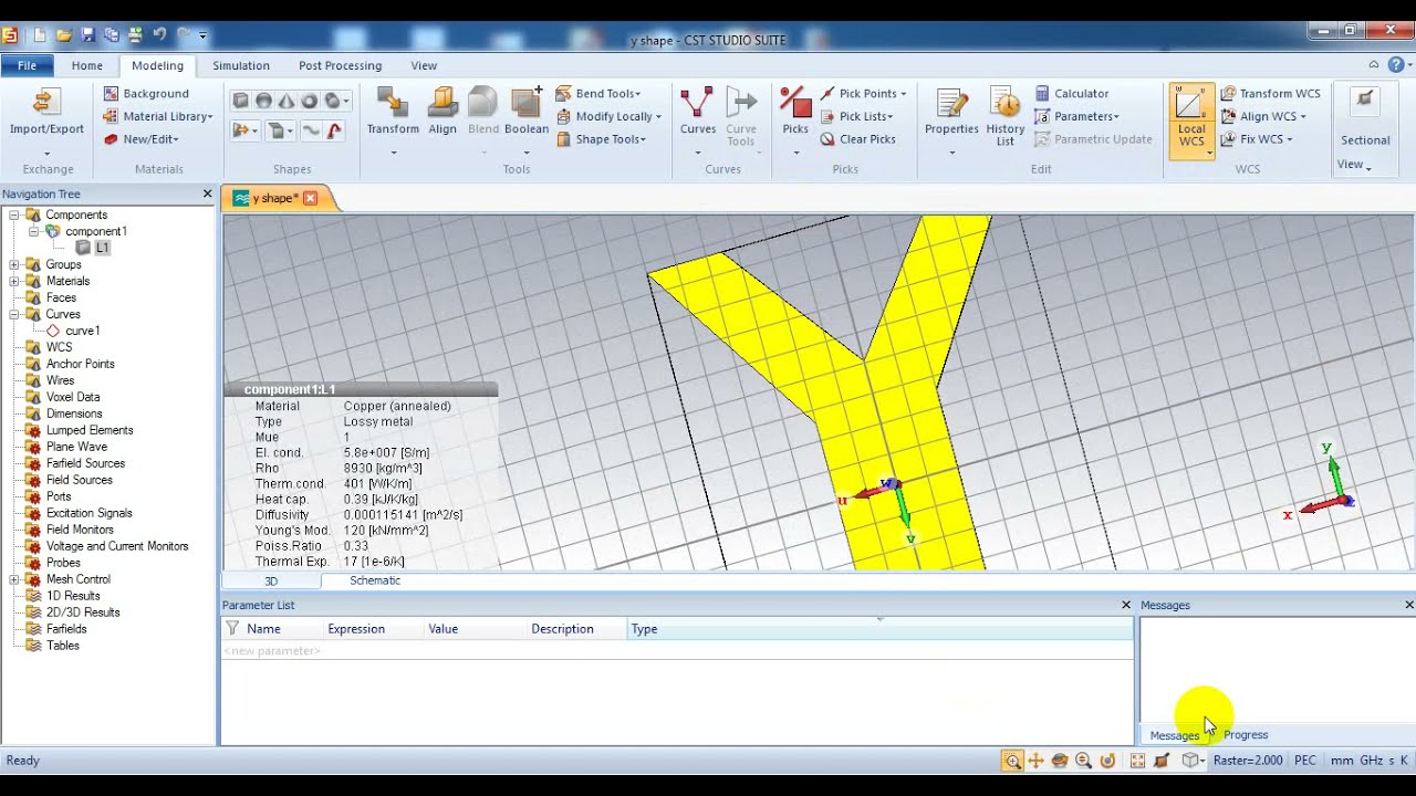 Y shape patch antenna| Patch antenna design using cst studio | Basic Antenna design