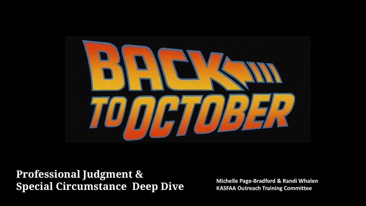 Topic #4: Professional Judgment & Special Circumstances Deep Dive
