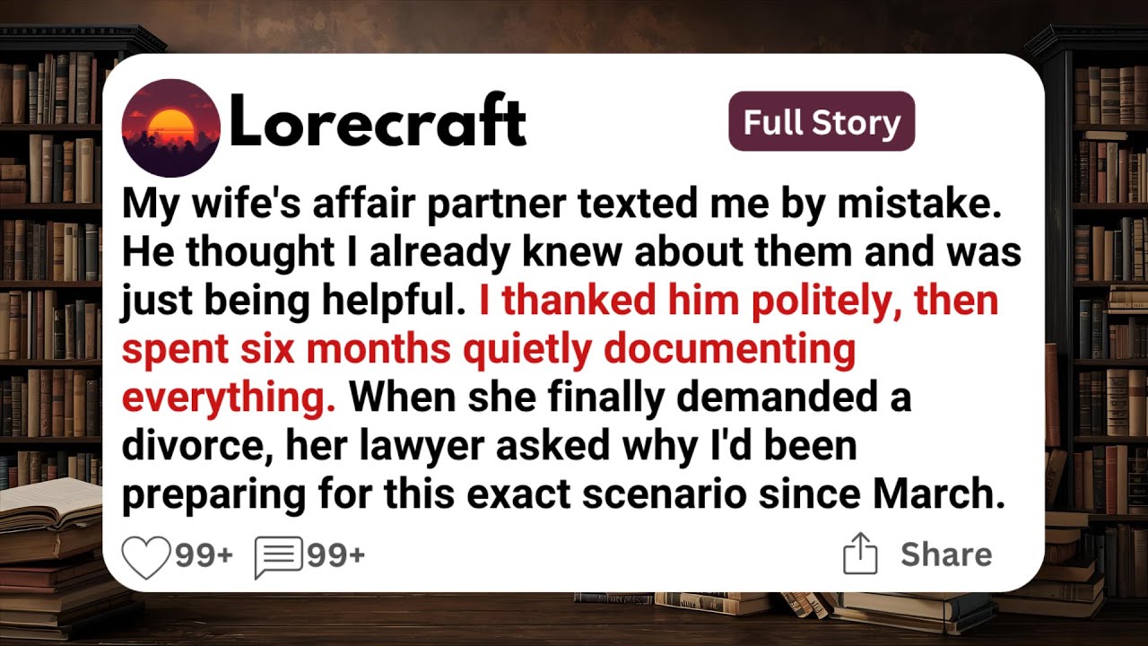 My wife's affair partner texted me by mistake.He thought I already knew about them.
