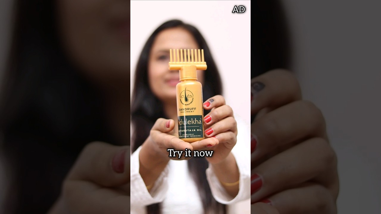 Unlock the secret of healthy dandruff-free hair! Indulekha Svetakutaja Anti-Dandruff Hair Oil
