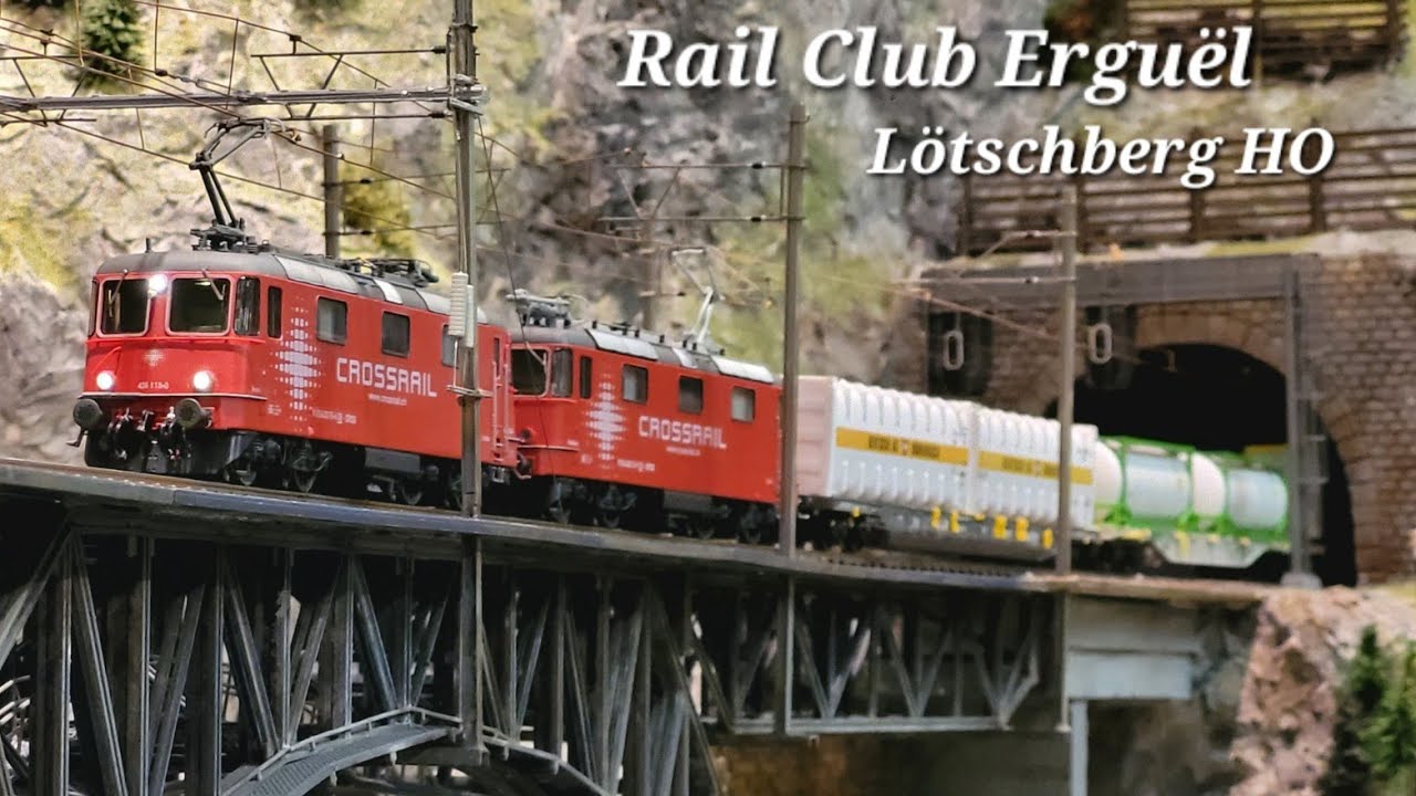 Rail Club Erguël : Lötschberg HO, tag der offenen tür 23 & 24 November 2024