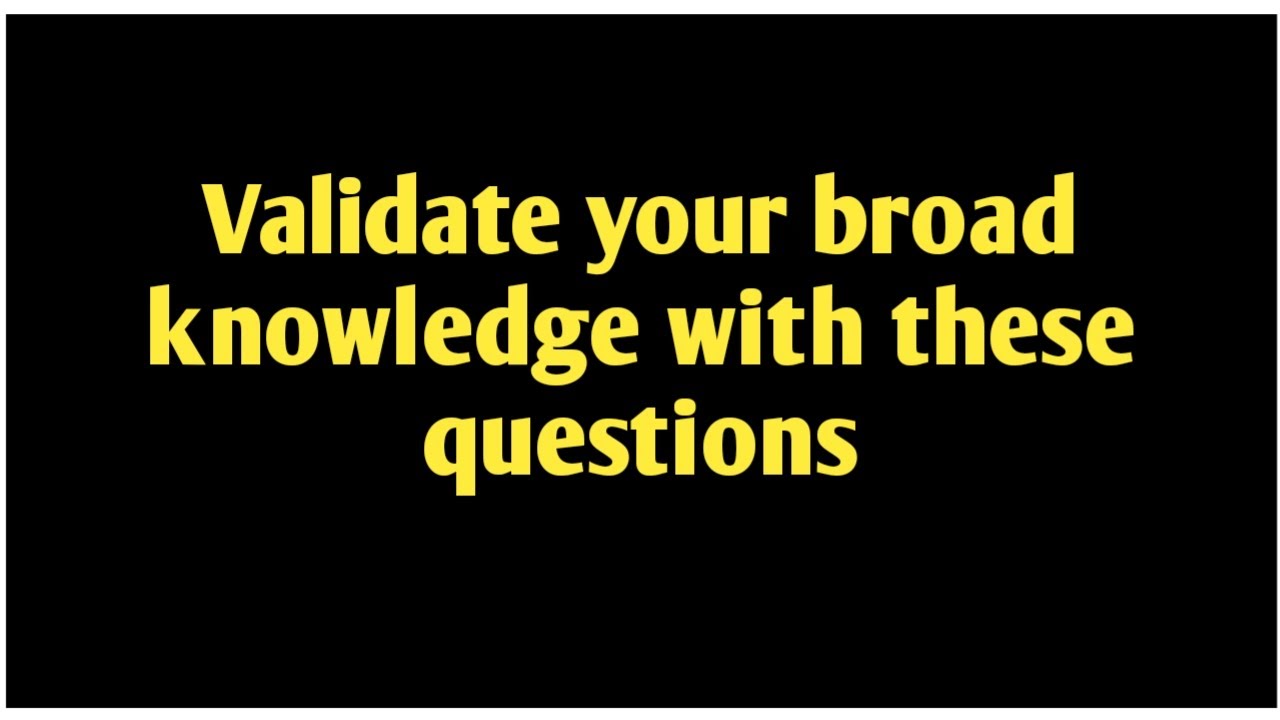 Подтвердите свои общие знания с помощью этих вопросов. #общиезнания