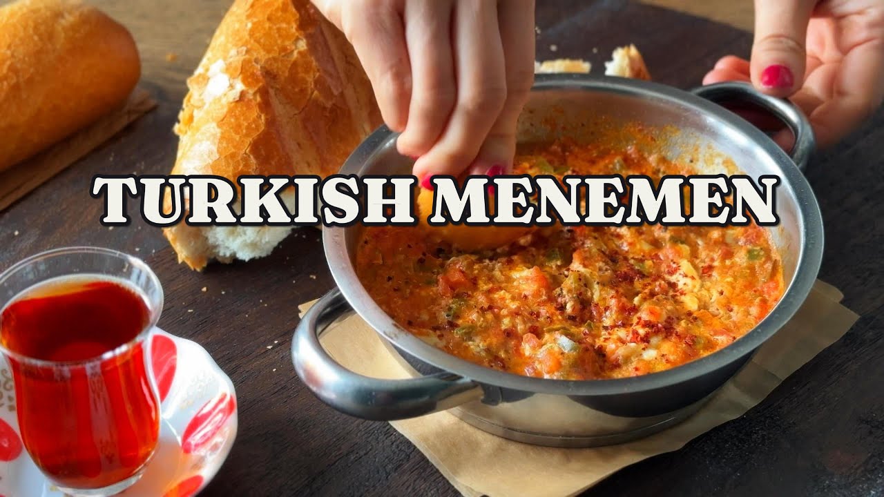 Authentic Turkish Menemen Recipe | Easy Eggs with Tomatoes and Peppers
