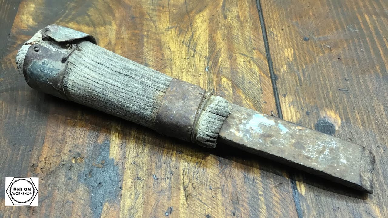 Restoration of an old dead chisel on wood [Реставрация старой убитой стамески по дереву]