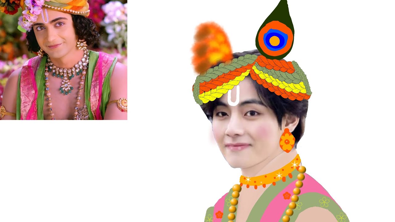 Bts reaction to bts v cute krishna💓😲 #bts #btsot7ff #btscute #btskrishna #btskimtaehyung #krishna 