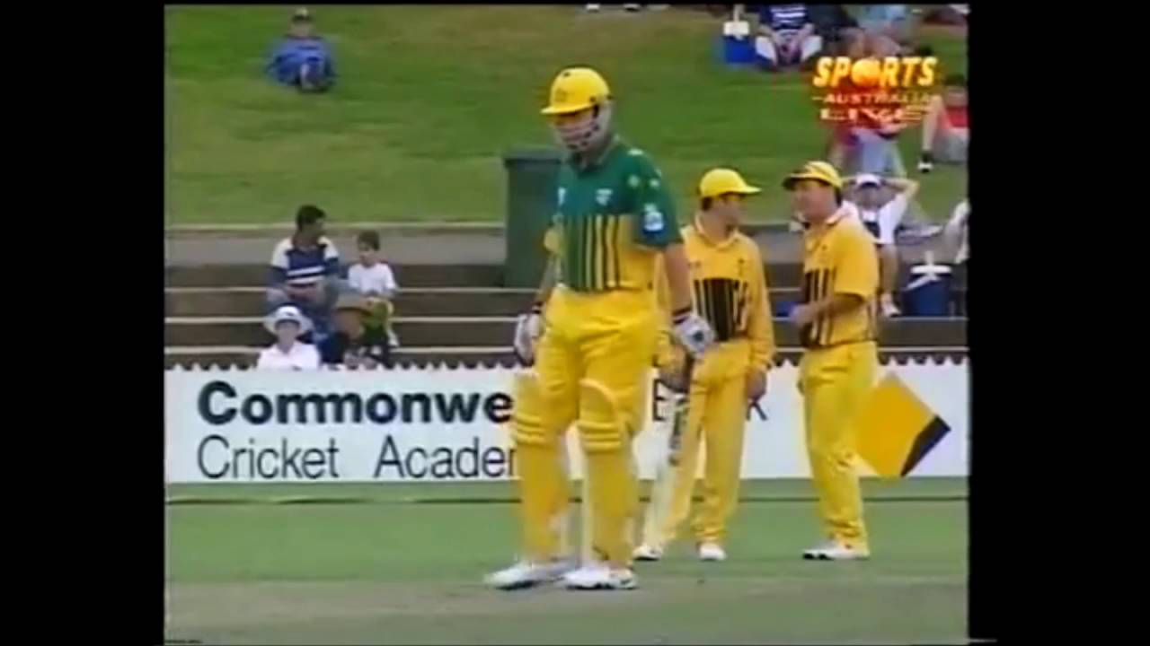 Brett Lee takes the wicket of his brother Shane Lee