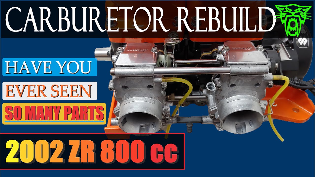 02 Arctic Cat ZR 800 CCE Rebuild Part 16 || Cleaning & Rebuilding MIKUNI Carbs