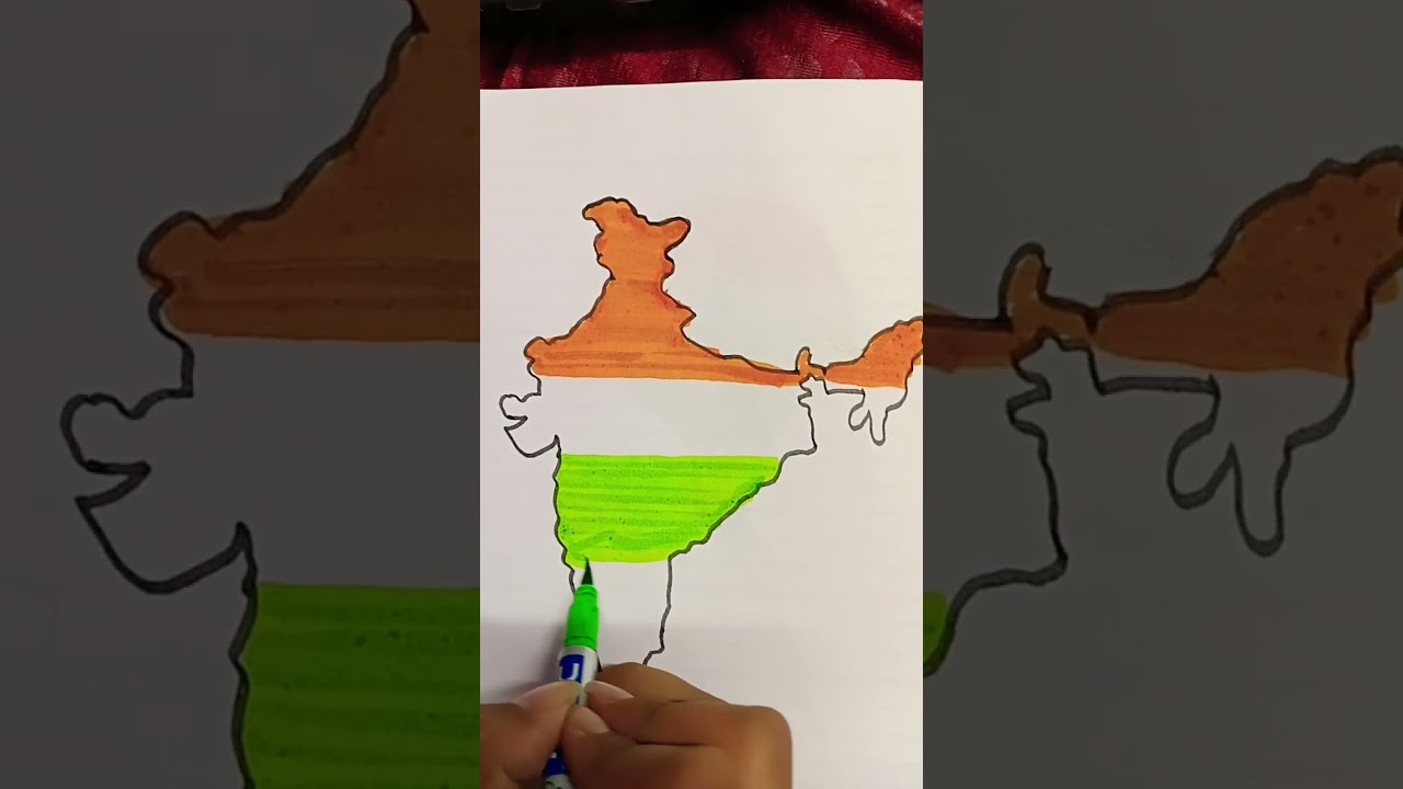 Indian map 🇮🇳🇮🇳🇮🇳❤️❤️❤️