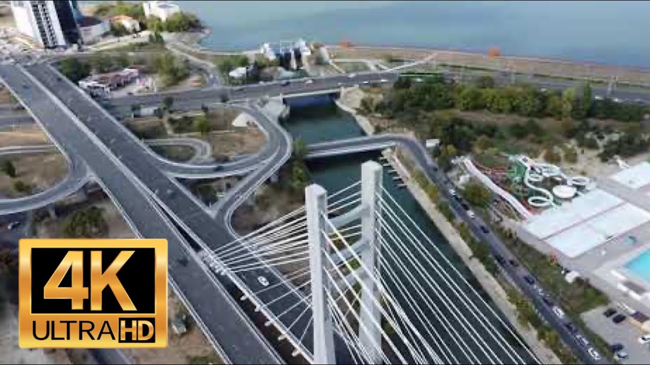 Ciurel Bridge Bucharest, 4K Cinematic Drone Video