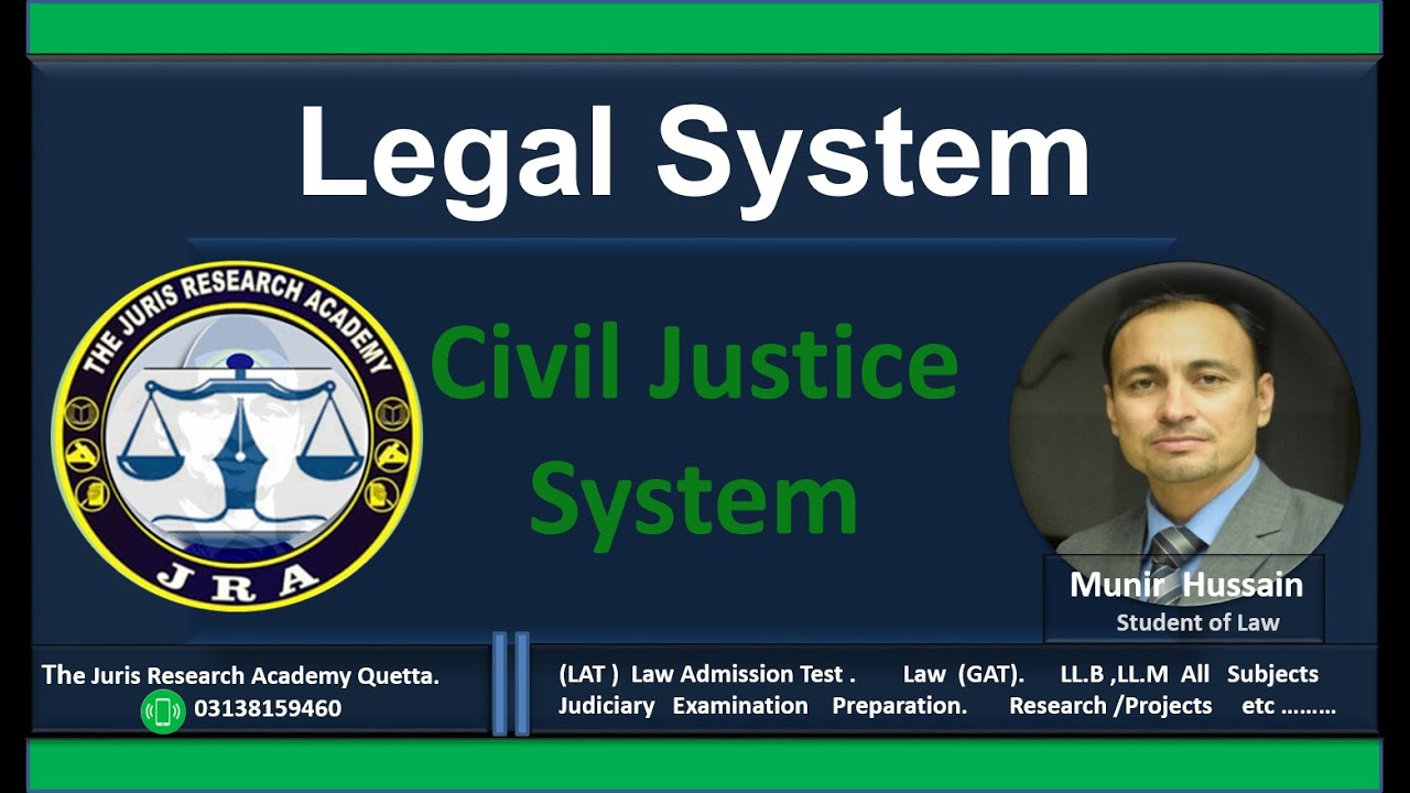 Civil  Justice System/civil courts/legal system of Pakistan