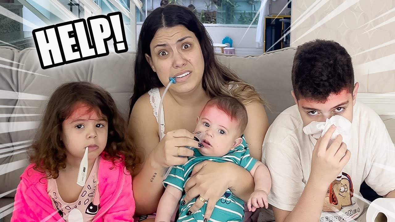 FILHOS FICARAM DOENTES AO MESMO TEMPO * Dia de pediatra | Kathy Castricini