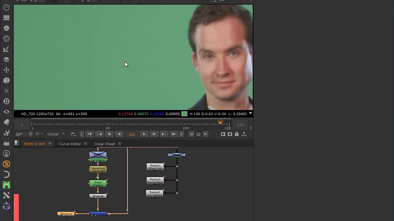Marker Removal in Nuke using a 2D Patching Method