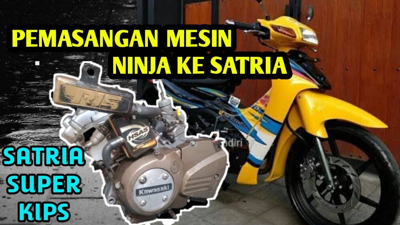 SATRIA 2TAK BERMESIN NINJA ‼️ Perakitan dan Perubahan Detail