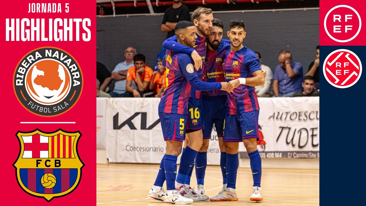 Resumen #PrimeraDivisiónFS |ATP Iluminación Ribera Navarra 1-8 Barça | Jornada 5