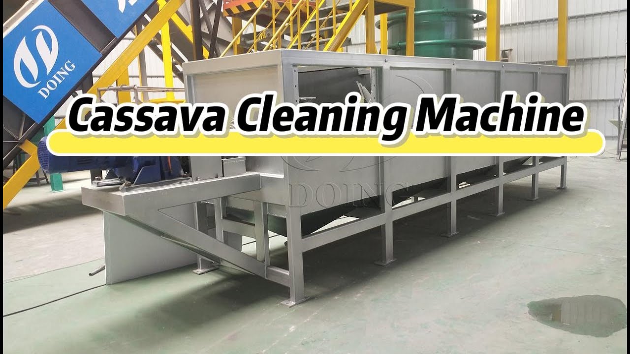 Agricultural Machinery-Cassava washing machine magically turn muddy cassava  into clean one!