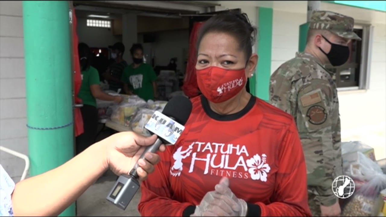 Food packages distributed in Tamuning