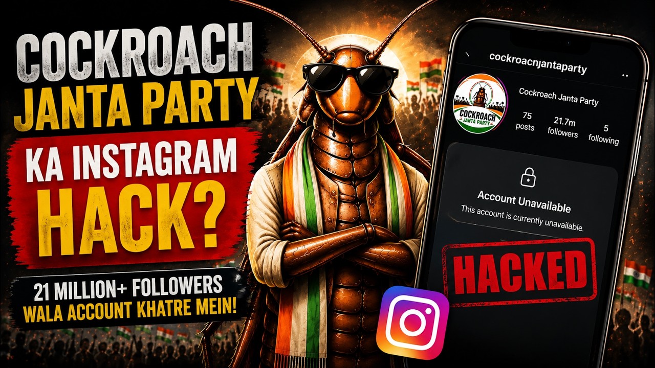 Cockroach Janata Party ka Instagram account hack ya suspend?